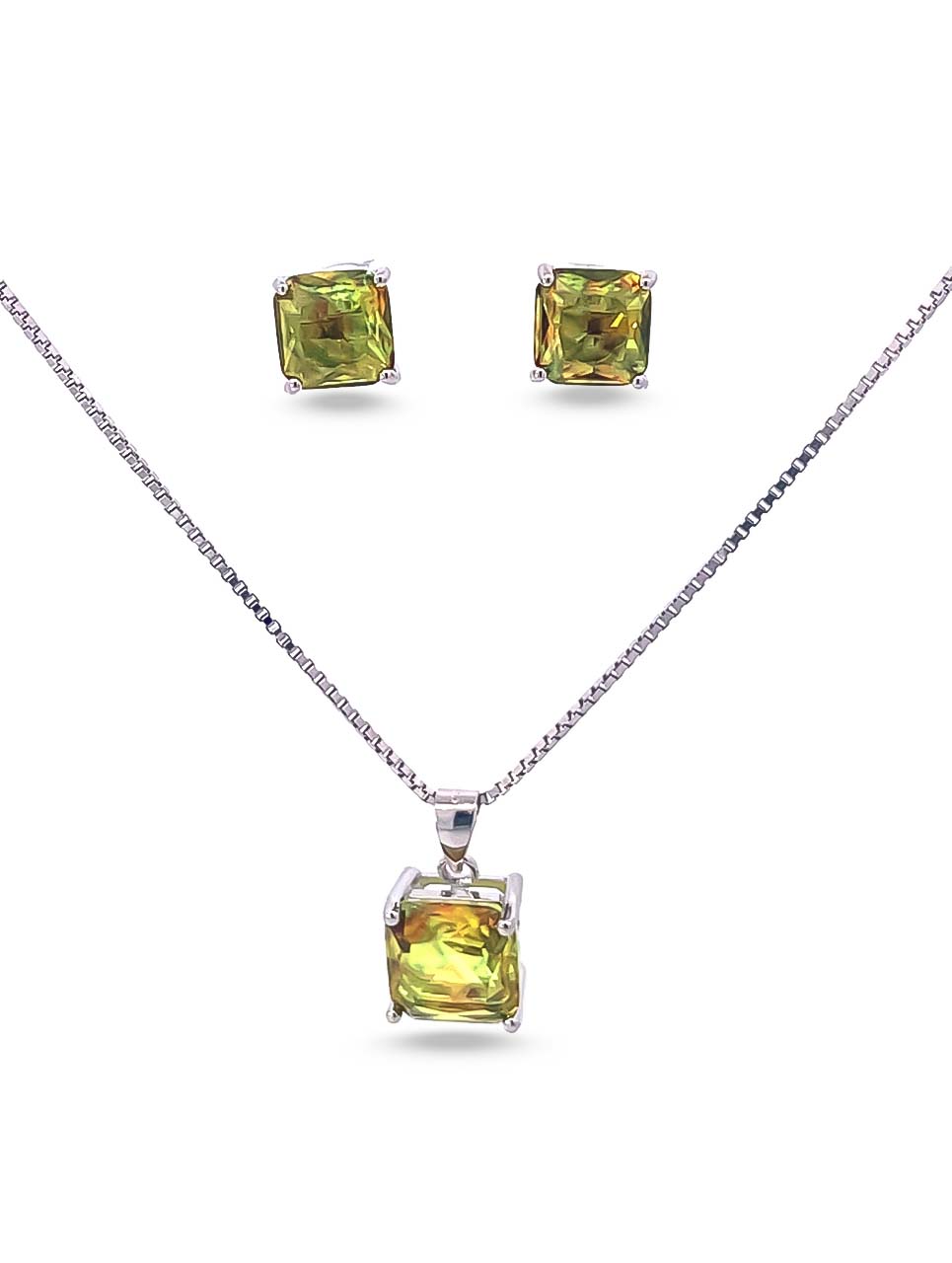 Citrine Necklace Diamond 0.65ct Yellow Pendant Sterling Silver Novembe –  OJewellery