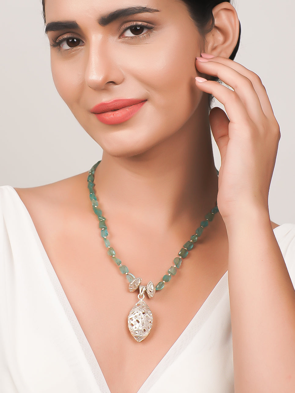 Multi Color Rice Pearl Necklace Set | Mangatrai Pearls & Jewellers