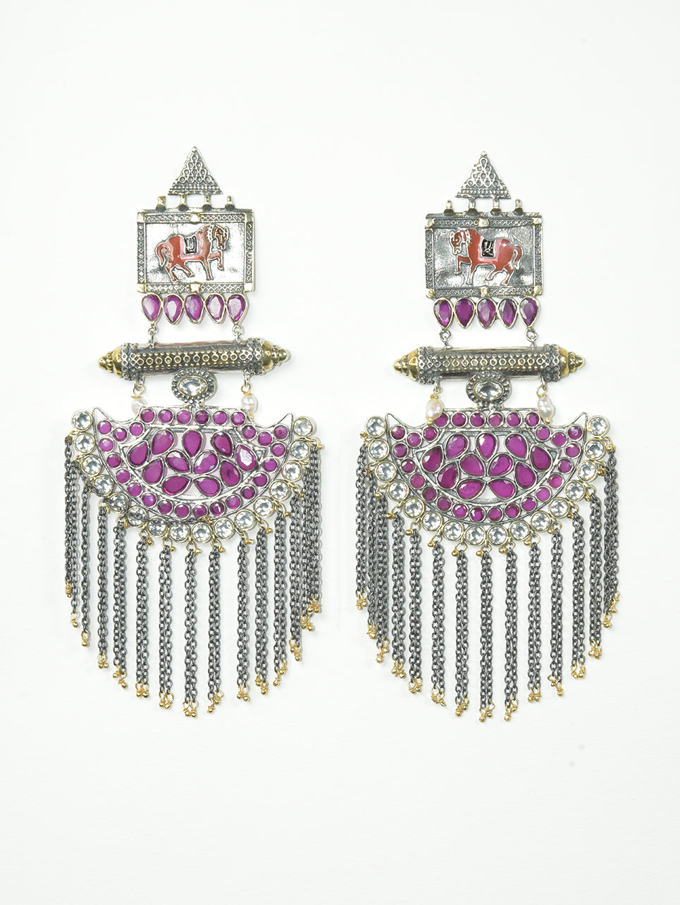 Load image into Gallery viewer, NAZAKAT EARRINGS (STYLE 925)
