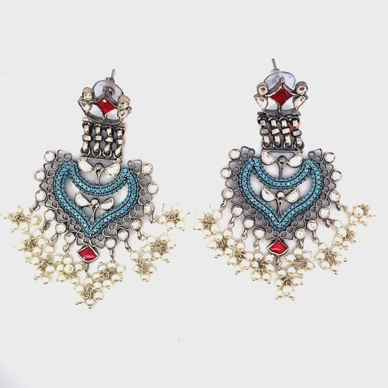 Load and play video in Gallery viewer, DILKASH EARRINGS (STYLE 1071)
